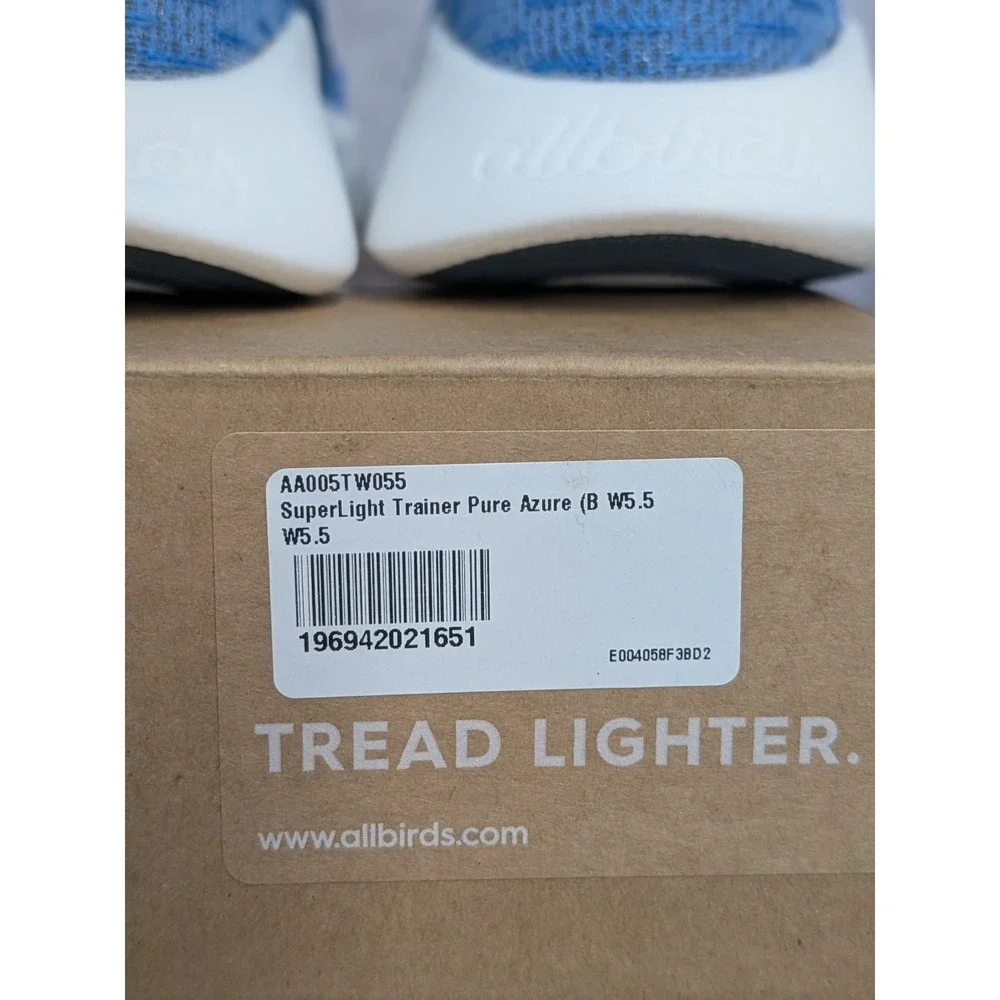 Allbirds Women Superlight Trainer Pure Azure 5.5‎